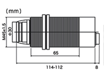 广州华洪IS-CF300AD（50-300℃）同轴单激光聚焦瞄准固定安装自带显示在线式感应红外测温仪(图3)