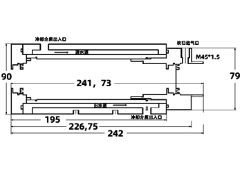 廣州華洪IS-CF300AD（50-300℃）同軸單激光聚焦瞄準固定安裝自帶顯示在線式感應紅外測溫儀(圖10)